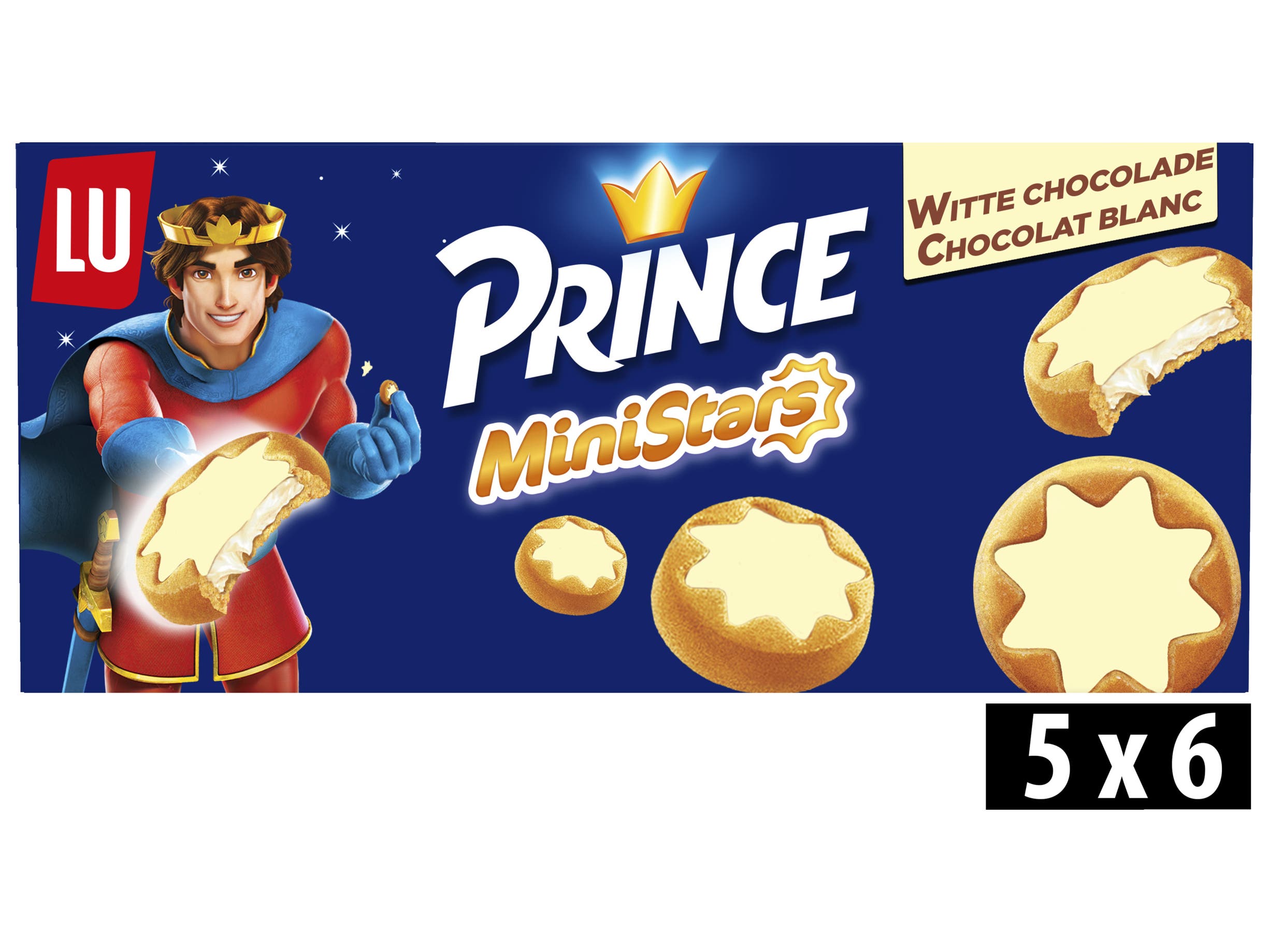 Prince MiniStars koekjes witte chocola