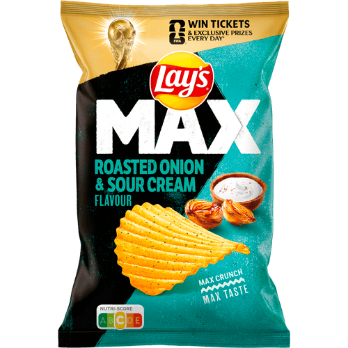 Lay's Chips max roasted onion & sour cream
