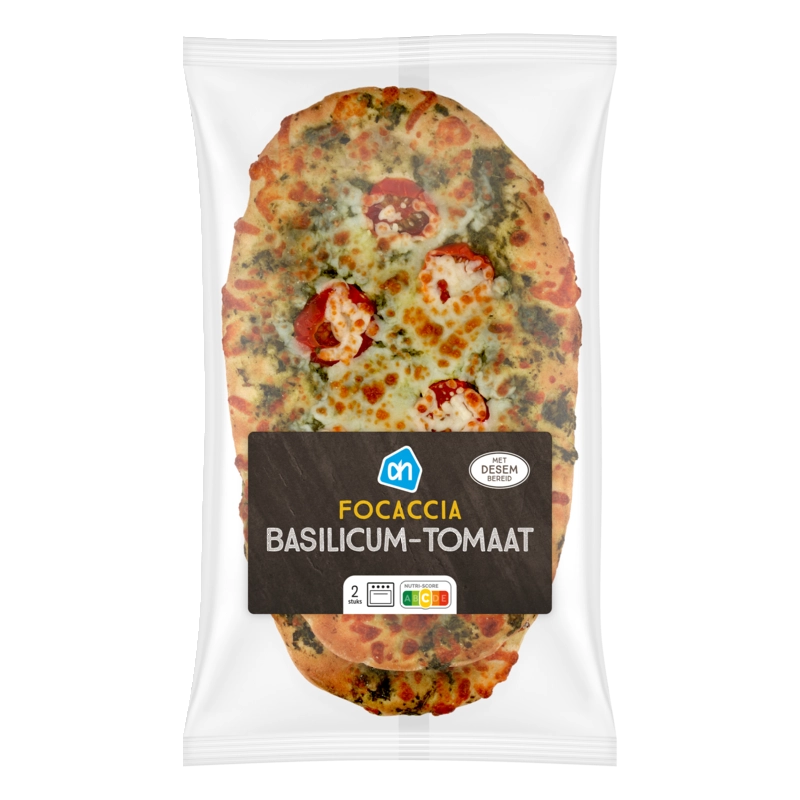 AH Focaccia basilicum tomaat