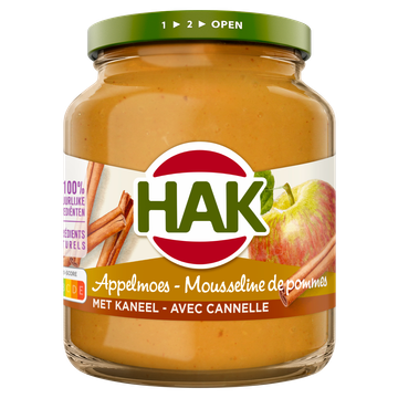 Hak Appelmoes met Kaneel 355 g