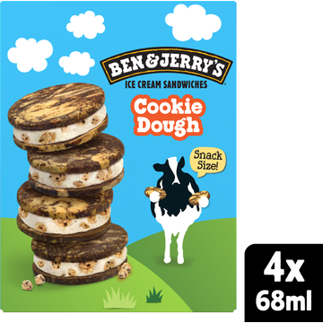 Ben & Jerry's Sandwich cookie dough 4 st.