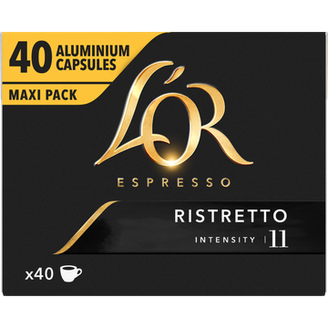 L'OR Espresso Ristretto Aluminium Capsules 40 Stuks Maxi Pack 208 g