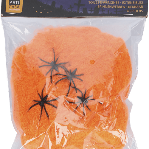 Halloween spider web stretch