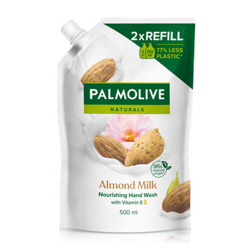 Palmolive Vloeibare Zeep Naturals Almond Navulzak 500 ML
