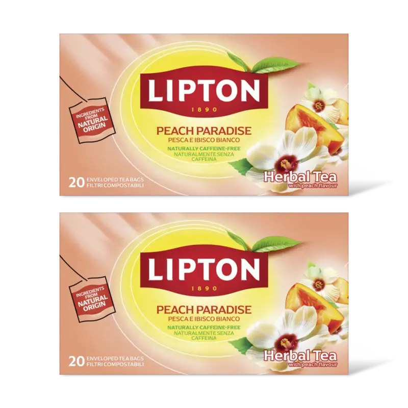 Lipton Peach paradise herbal tea 2-pack