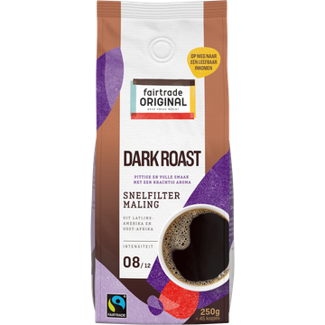 Fairtrade Original Dark Roast Snelfilter Maling 250 g