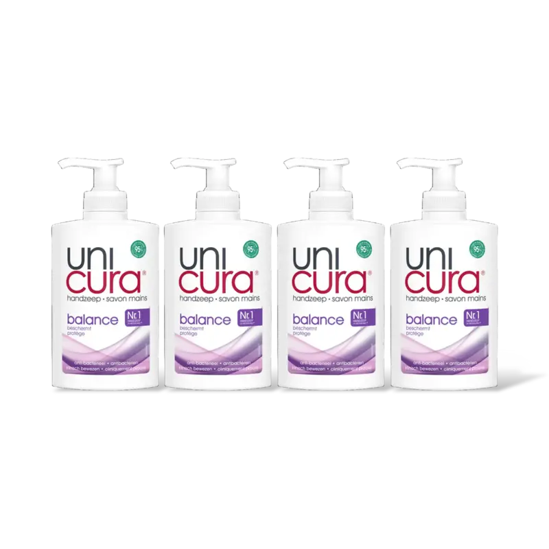 Unicura Balans antibacterieel handzeep 4-pack