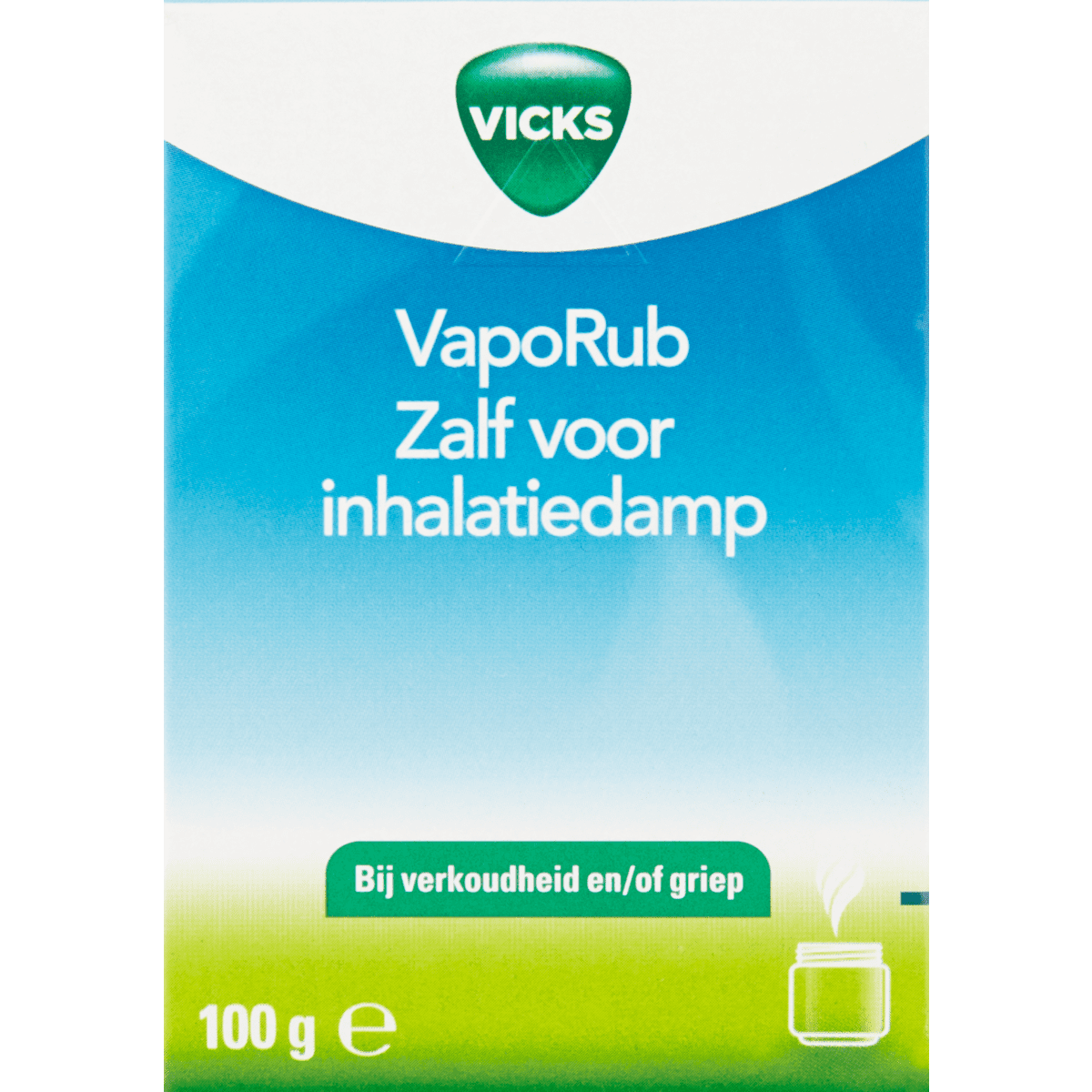 Vicks VapoRub Zalf Voor Inhalatiedamp 100 gram