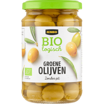Jumbo Biologisch Groene Olijven Zonder Pit 300 g