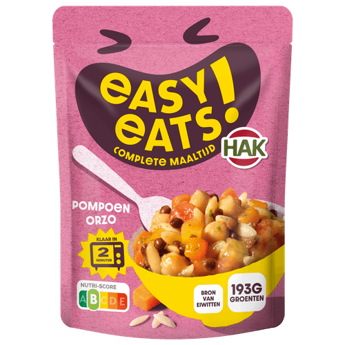 Hak Easy eats Pompoen orzo