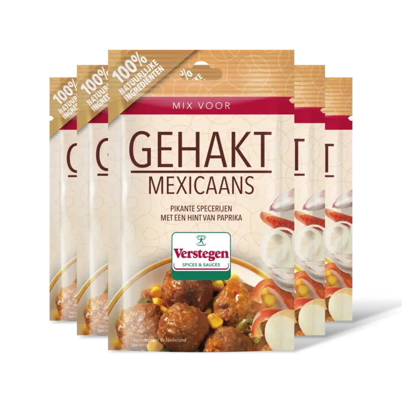 Verstegen Kruidenmix voor gehakt Mexico 5-pack