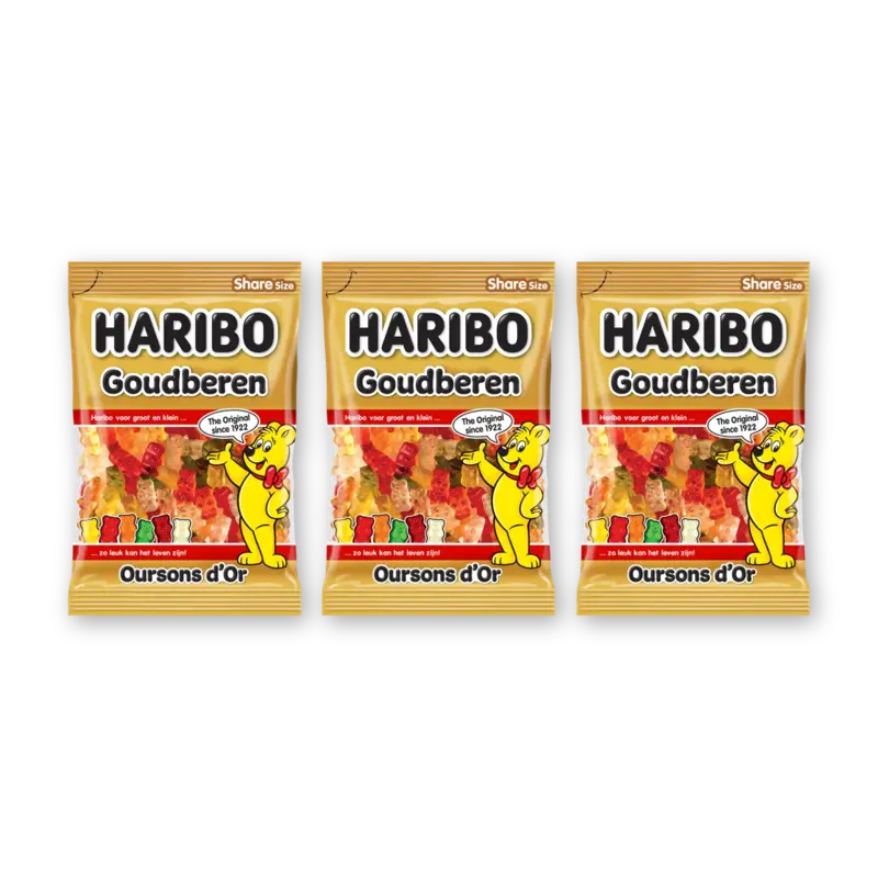 Haribo Goudberen 3-pack