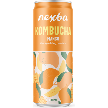 Nexba Kombucha Mango Blik 330 ML