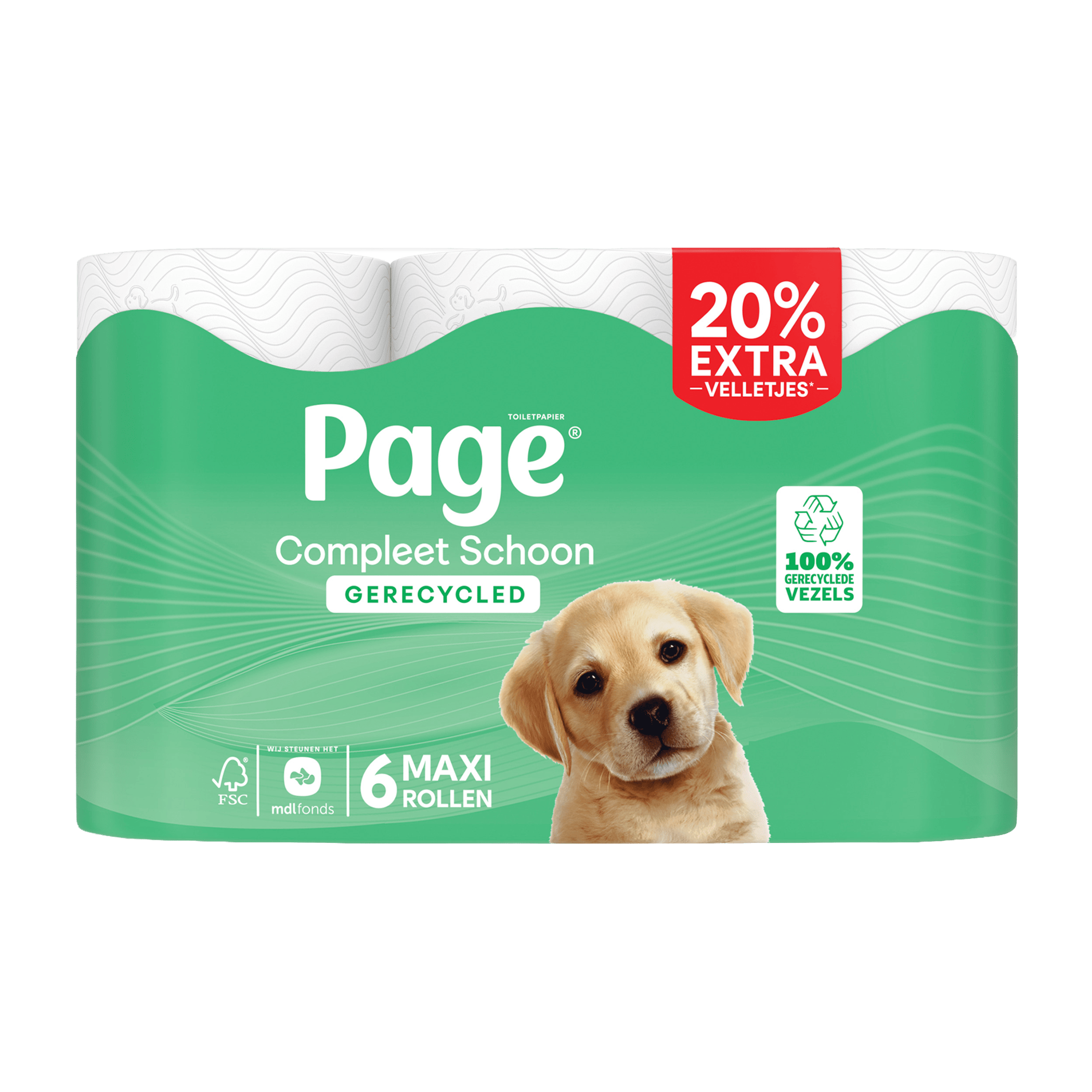 Page Compleet Schoon Recycled Toiletpapier
