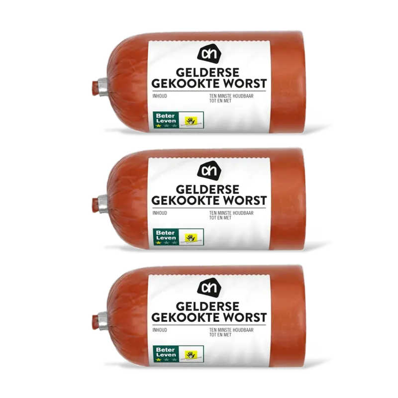 AH Gelderse gekookte worst 3-pack