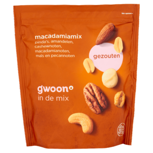 G'woon Macadamiamix Gezouten