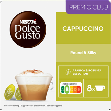 NESCAFE DOLCE GUSTO CAPPUCCINO Koffiecups 16 Capsules 186.4 Gram Doos