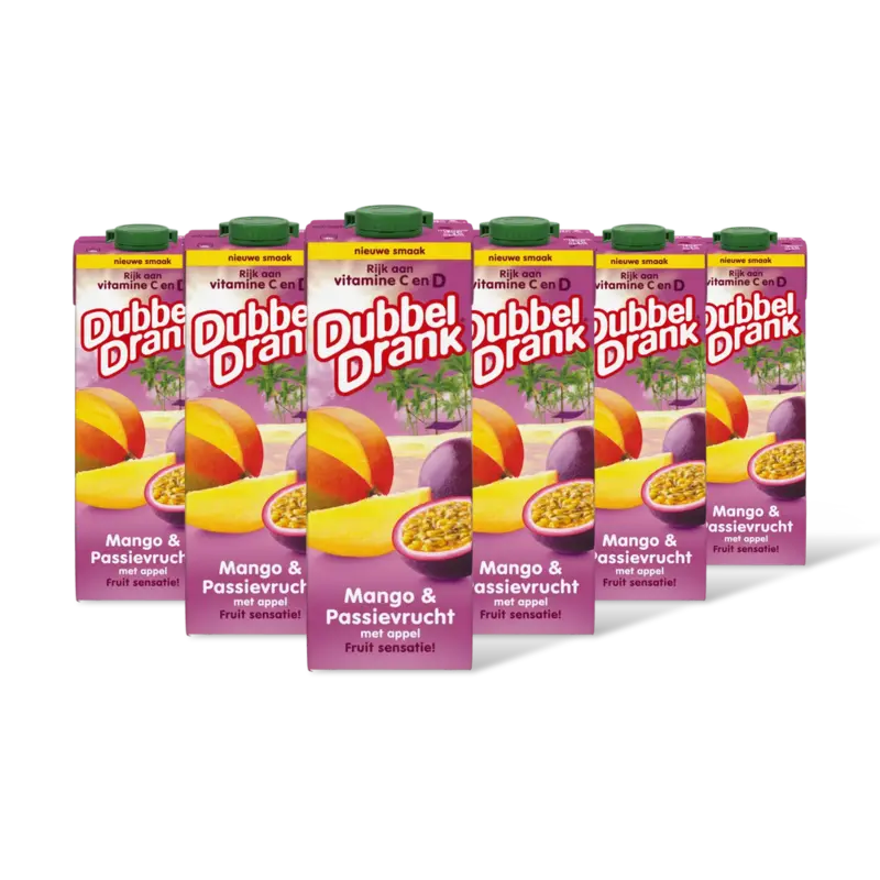 DubbelDrank Mango & passievrucht 6-pack