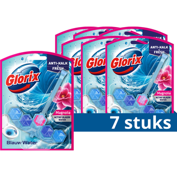 Glorix Blauw Water Magnolia WC Blok 7 x 48 g