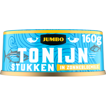 Jumbo Tonijnstukken in Zonnebloemolie 160 g