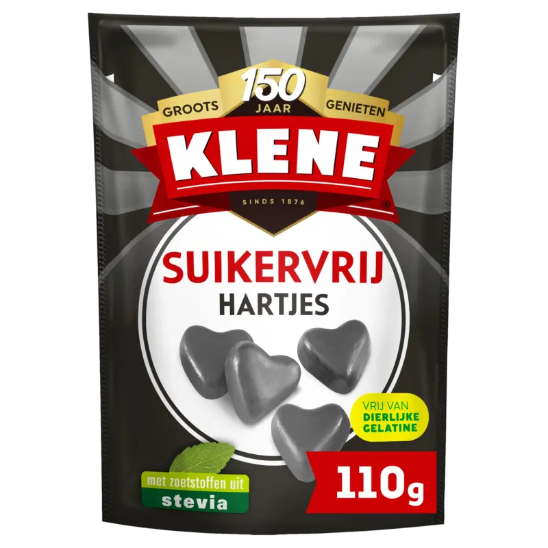 Klene Suikervrij zoethouten hartjes
