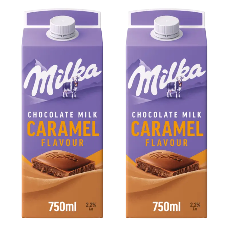 Milka chocolademelk caramelsmaak 2-pack