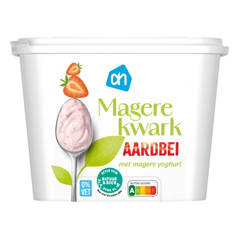 AH Magere kwark met magere yoghurt aardbei