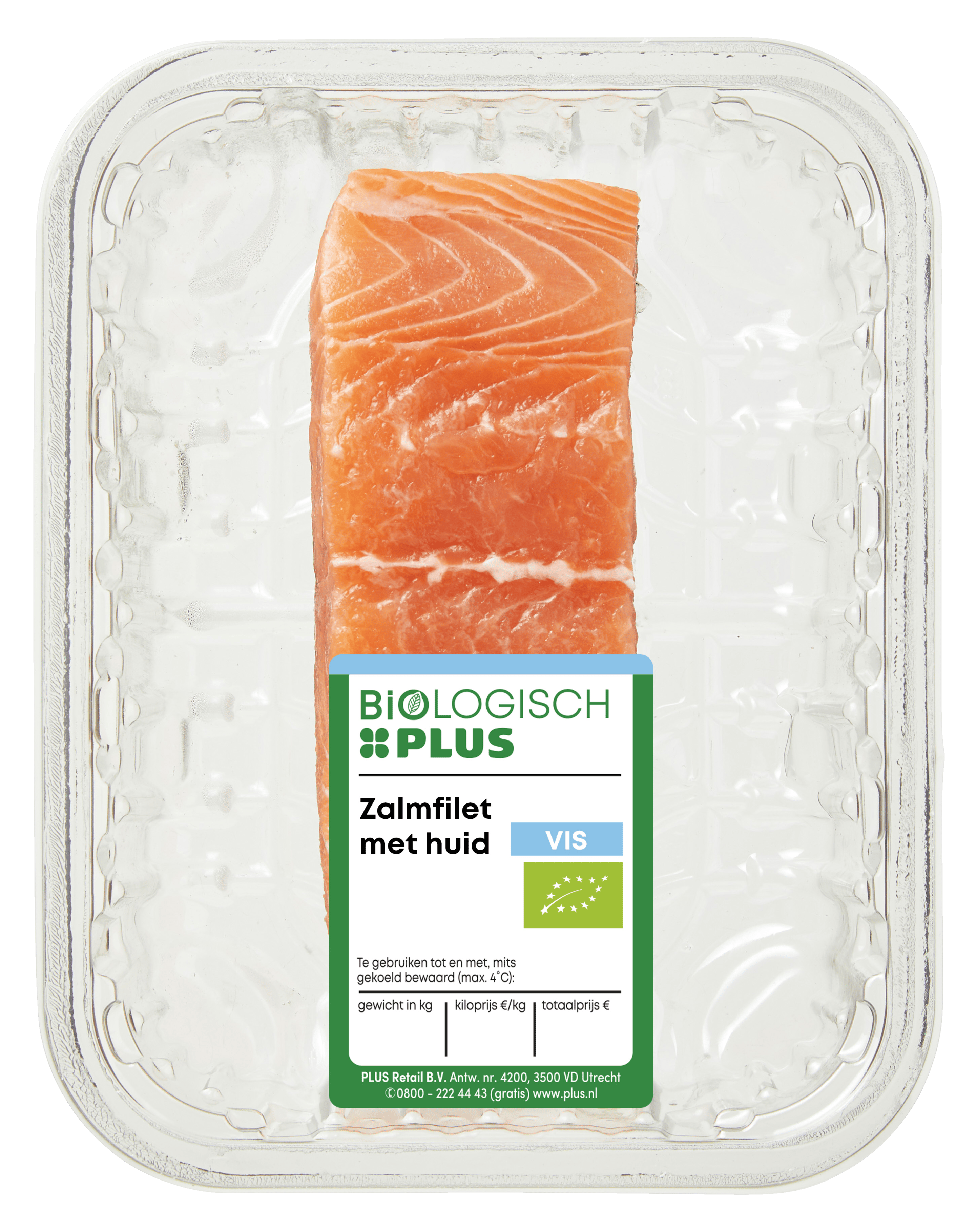 Biologisch PLUS Zalmfilet met huid