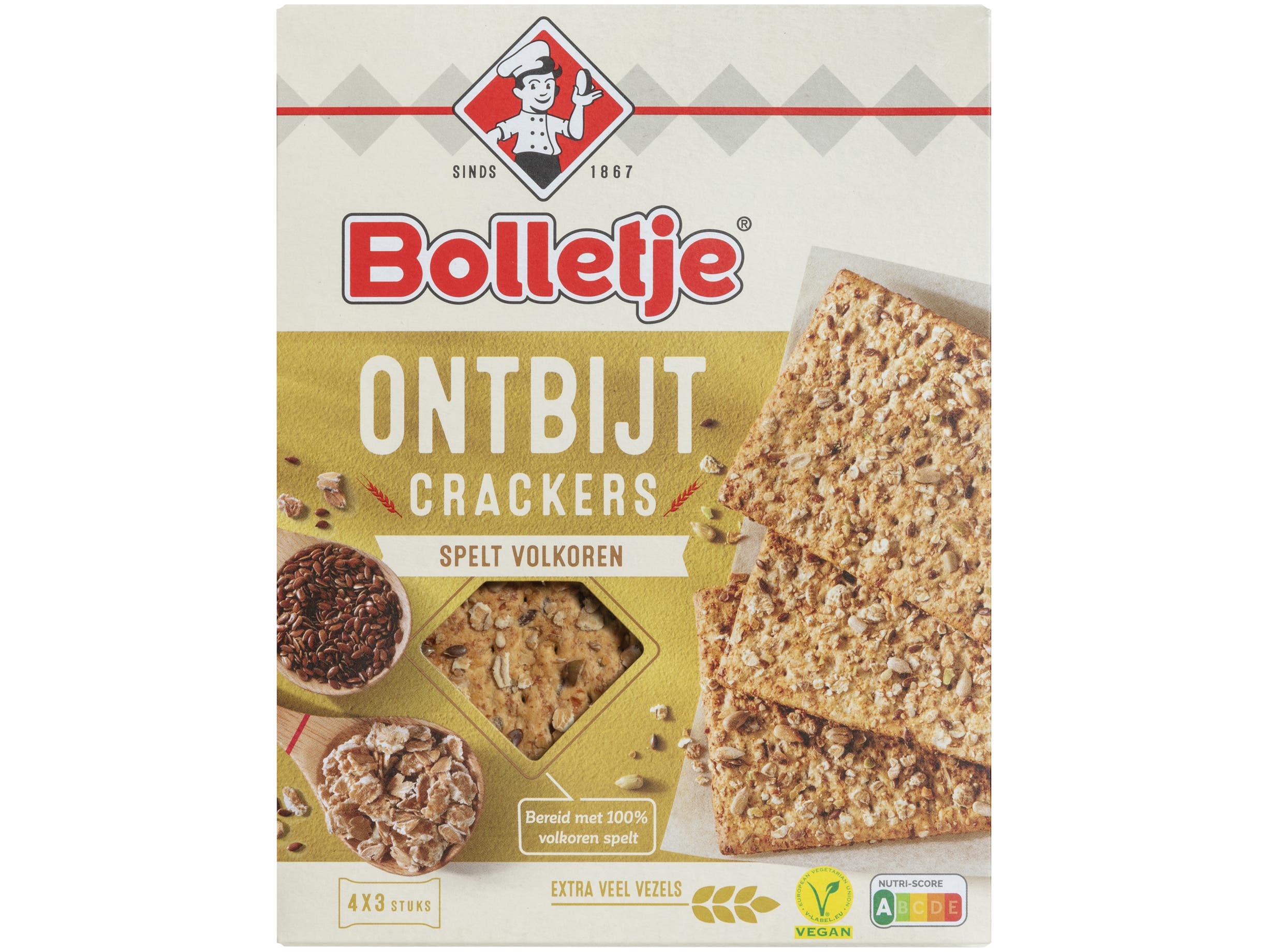 Ontbijtcrackers Spelt Volkoren