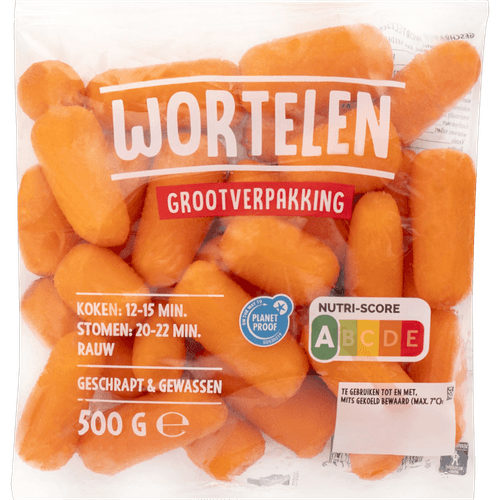 Worteltjes geschrapt voordeel
