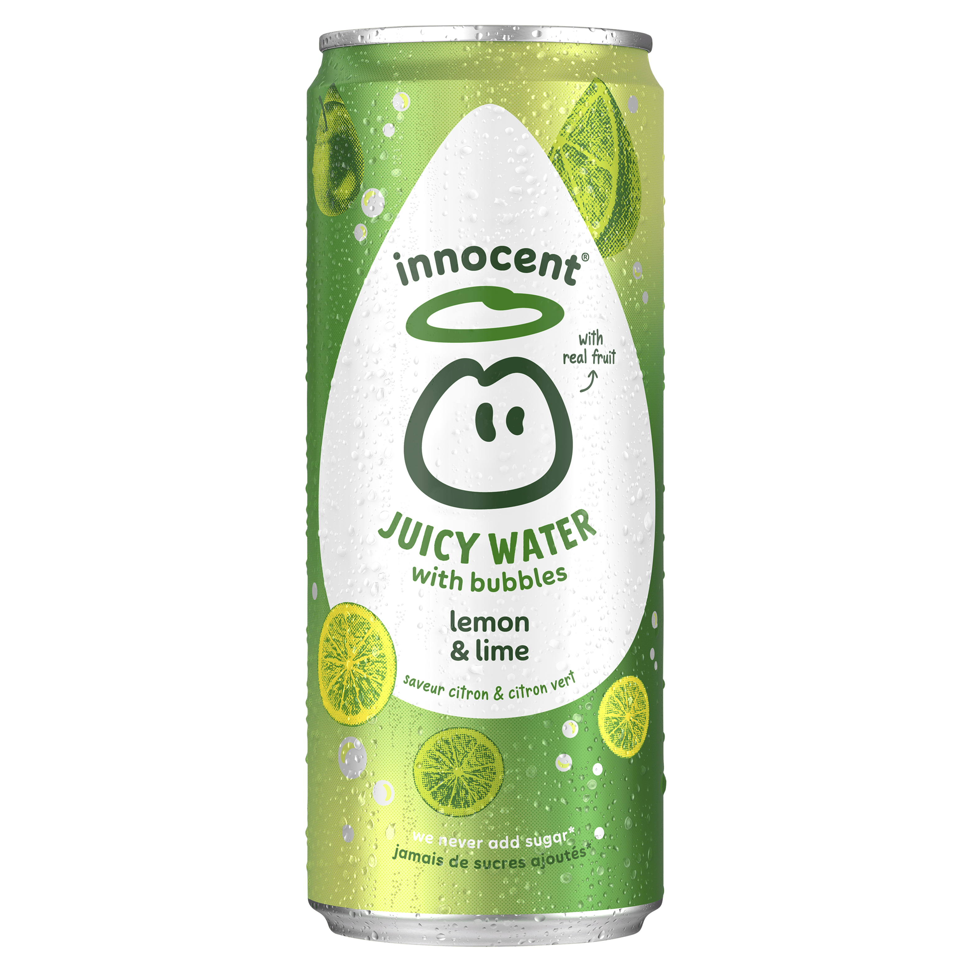 Innocent Juicy water with bubbles lemon & lime