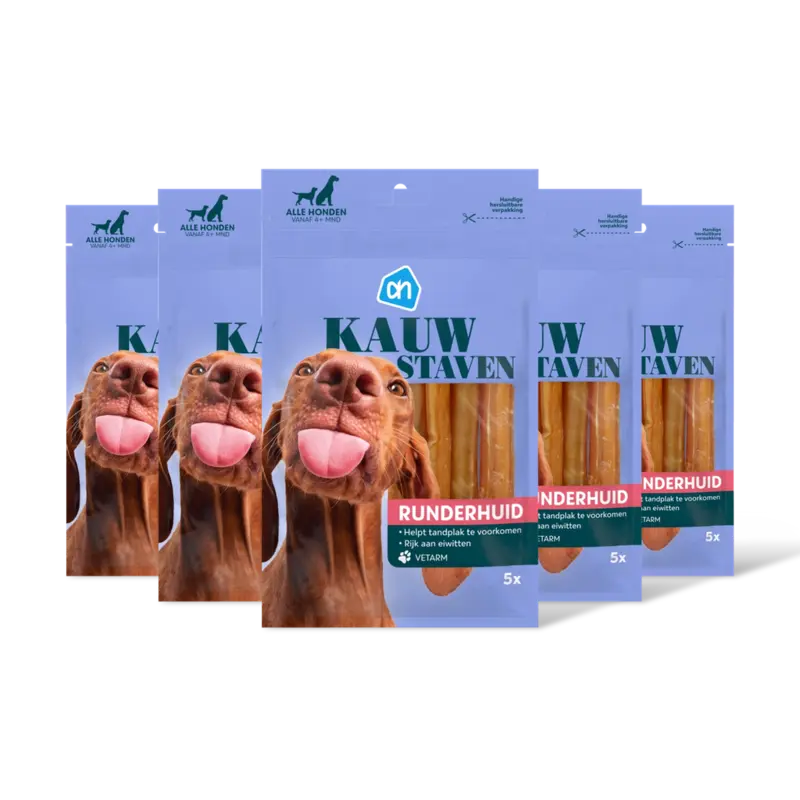 AH Kauwstaven voor middel tt grt honden 5pk
