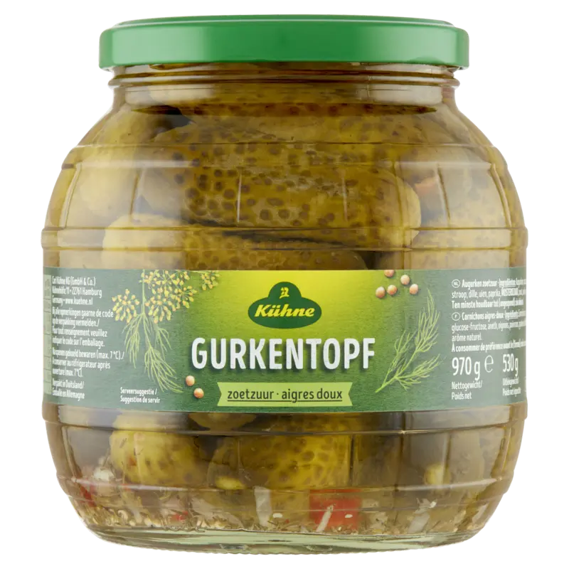 Kühne Gurkentopf zoetzuur
