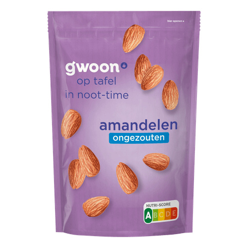 G'woon Amandelen gebrand ongezouten