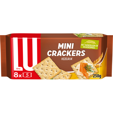 LU Mini Crackers Vezelrijk 10 x 4 Stuks 250g