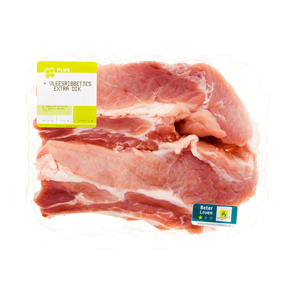 PLUS Vleesribbetjes extra dik