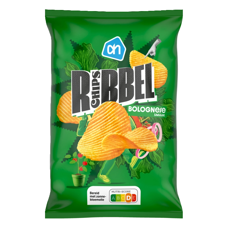 AH Ribbelchips bolognese