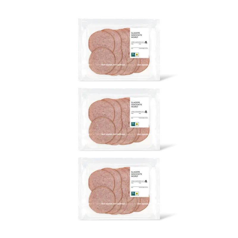 AH Slagers gekookte worst 3-pack