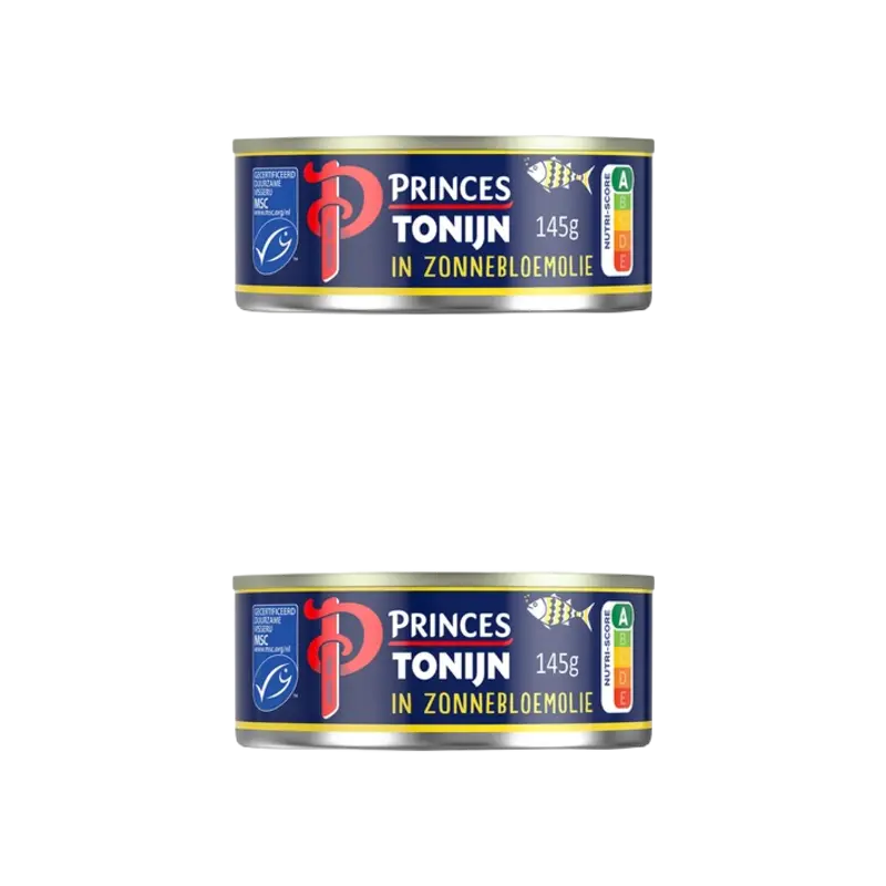 Princes tonijnstukkem zonnebloemolie 2-pack