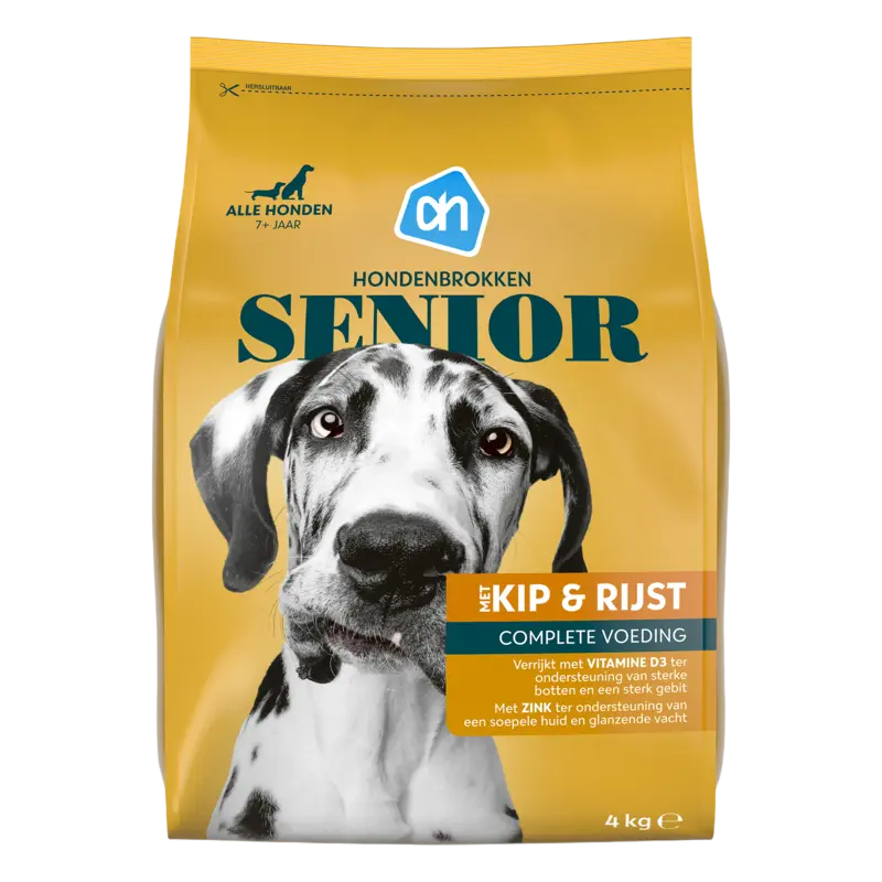 AH Hondenbrokken senior met kip & rijst