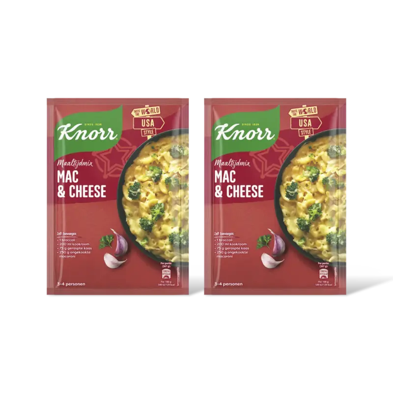 Knorr Maaltijdmix mac & cheese 2-pack