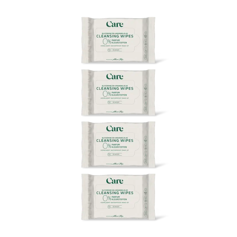 Care Sensitive cleansing wipes 0% 4-pack