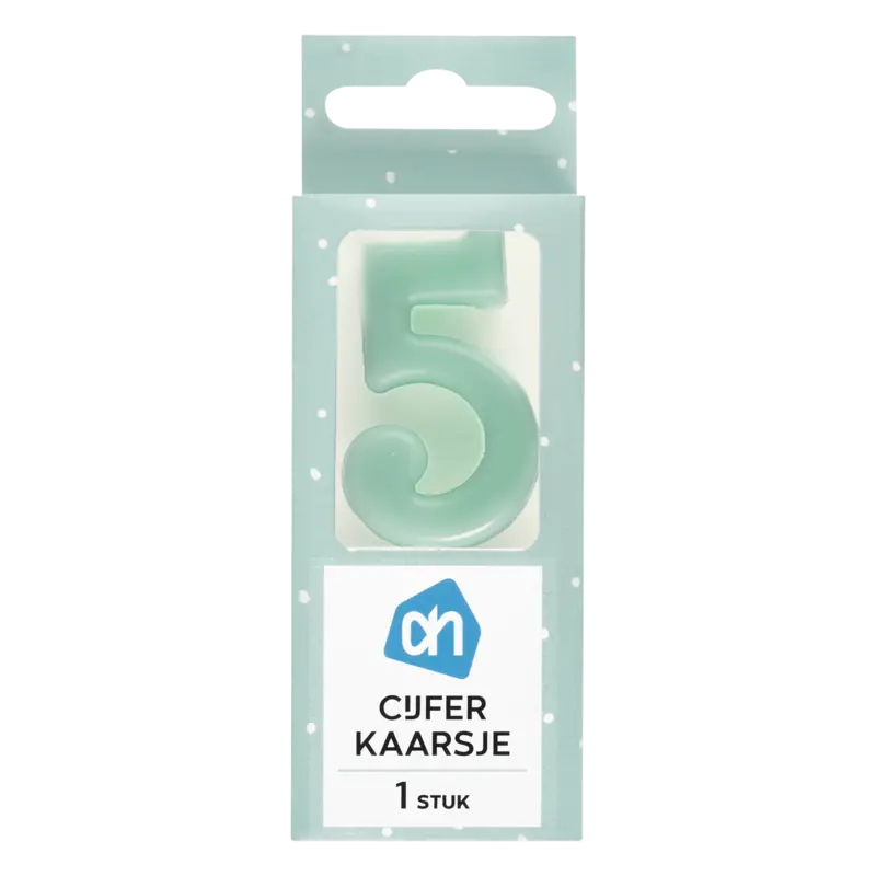 AH Kaars cijfer 5 kleur