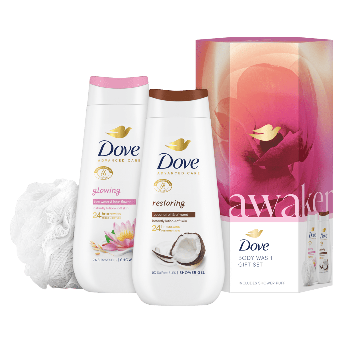 Dove Advanced Care Relaxing Duo Gift Set Awaken Geschenkset