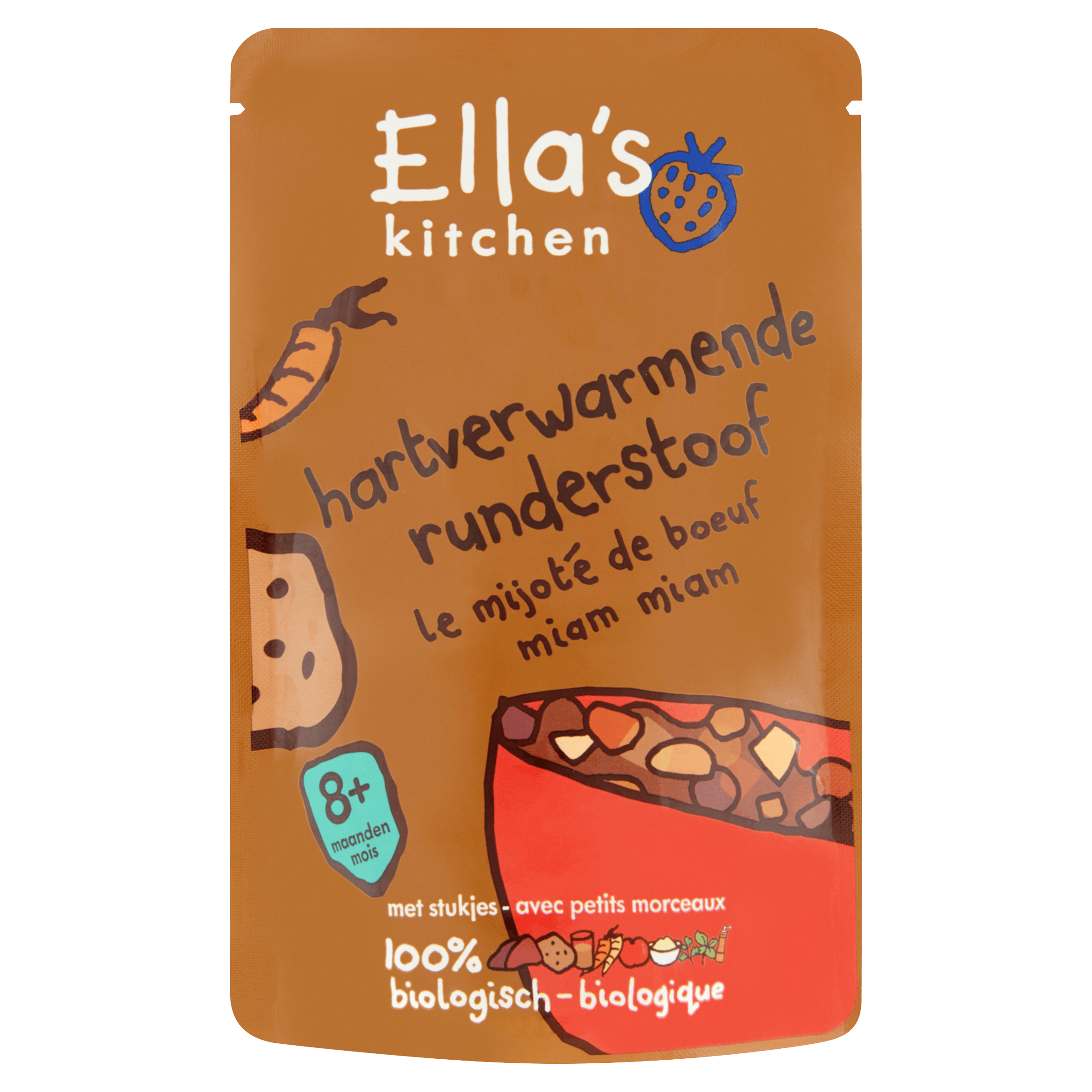 Ella's Kitchen Runderstoof met wortel 8m+