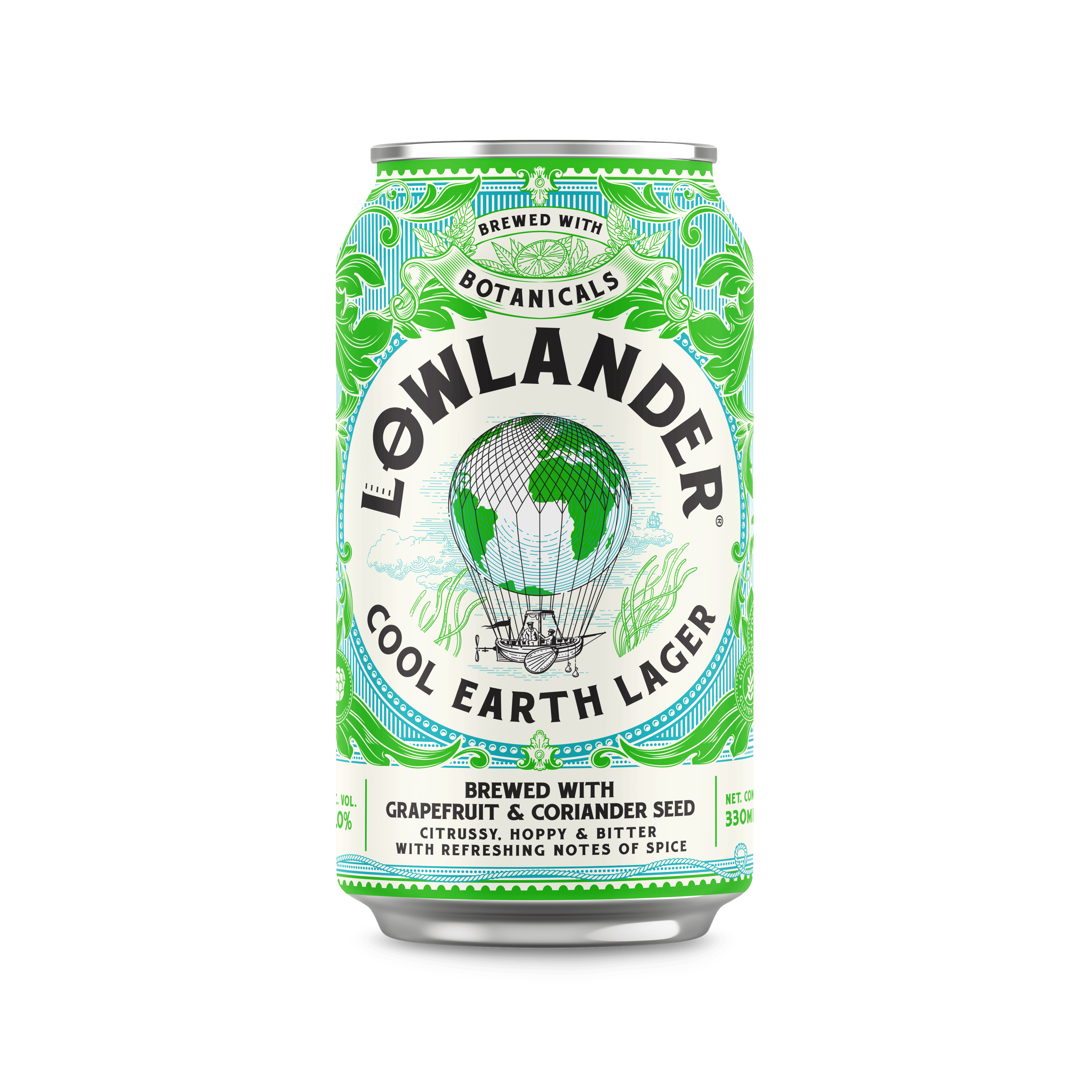 LOWLANDER BEER COOL EARTH LAGER GLUTENVRIJ
