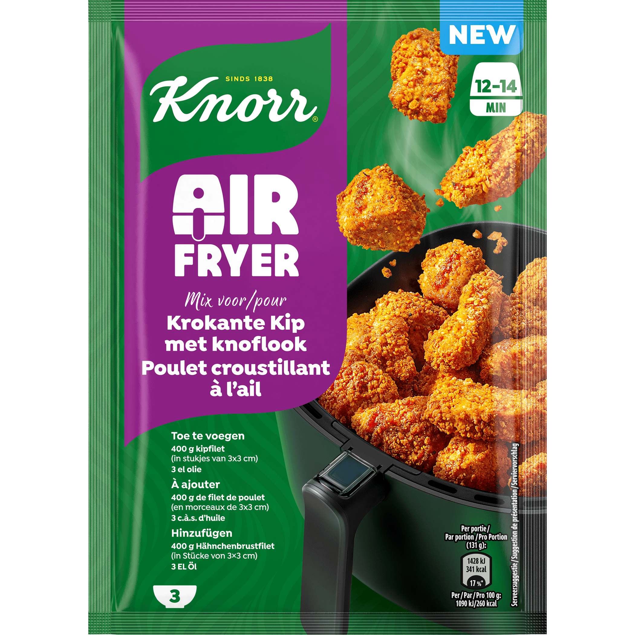 Knorr Airfryer Crispy Garlic Chicken Tenders