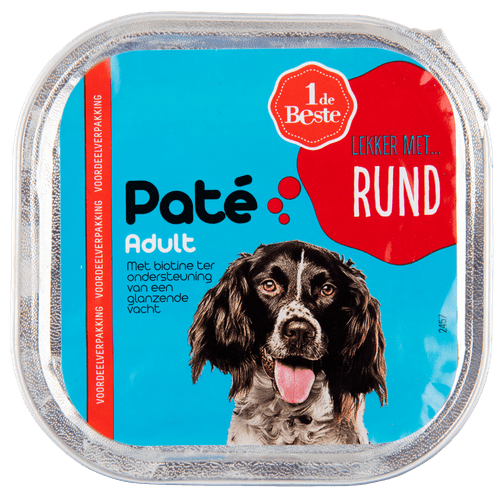 1 de Beste Hond pate met rund