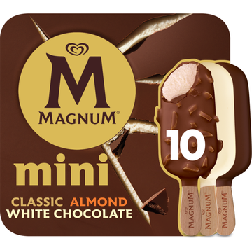 Magnum Mini IJs Classic Almond White Chocolate 10 x 55 ml
