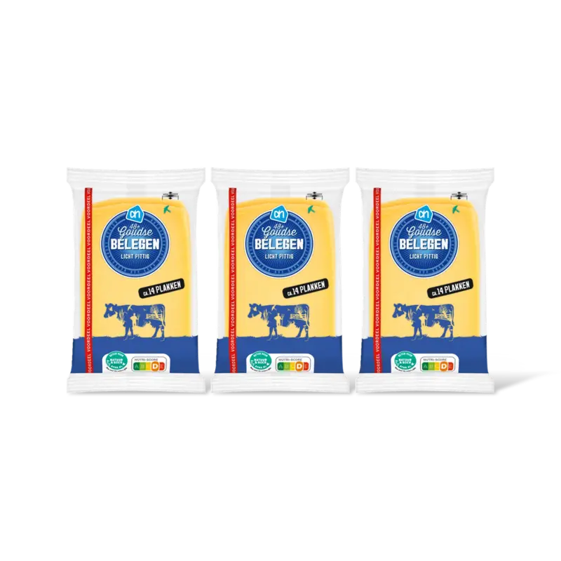 AH Goudse belegen 48+ plakken groot 3-pack